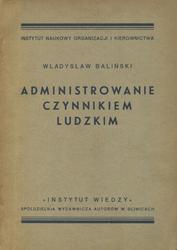 Administrowanie czynnikiem ludzkim.