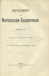 Zeitschrift des Westpreussischen Geschichtsvereins. H. 51 (1909) - 55 (1913).