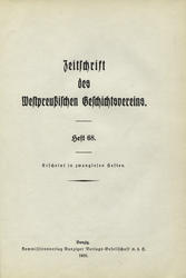 Zeitschrift des Westpreussischen Geschichtsvereins. H. 68 (1928).