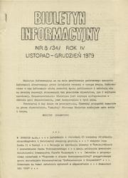 Biuletyn Informacyjny. R. 4 (1979), nr 8 (34).