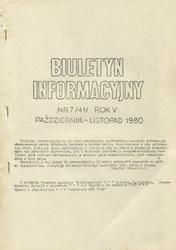 Biuletyn Informacyjny. R. 5 (1980), nr 7 (41).