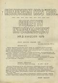 Komunikat KSS „KOR” / Biuletyn Informacyjny. 1979, nr 3.