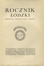 Rocznik Łódzki. T. 1 : 1928.